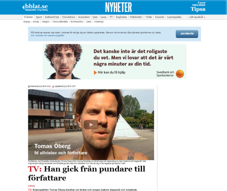 tidningsutklipp bärgslagsbladet "från pundare till författare"