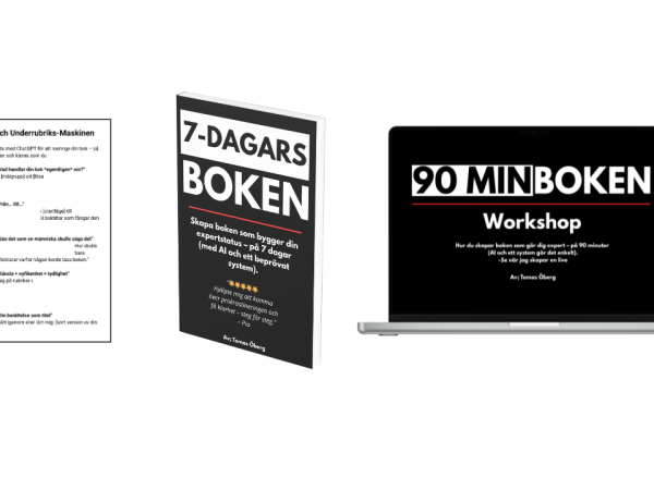 [Workshop] Hur du skriver en expertbok på 90 minuter + 7 dagars boken