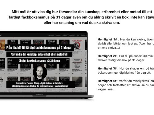 Från lös idé till färdigt fackboksmanus på 31 dagar (även om du aldrig skrivit en bok, inte kan stava eller har en aning om vad du ska skriva om.)